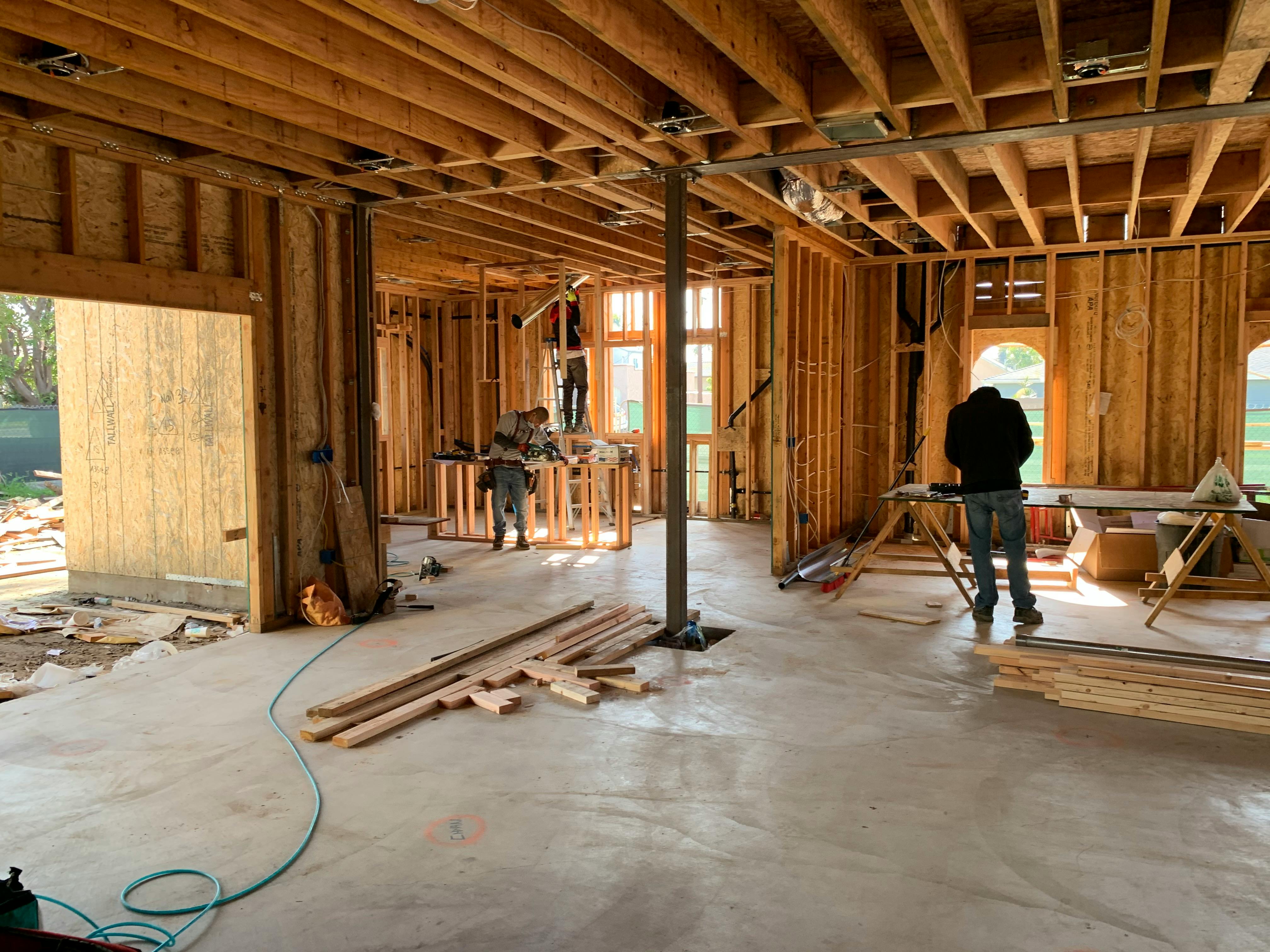 New construction project in progress